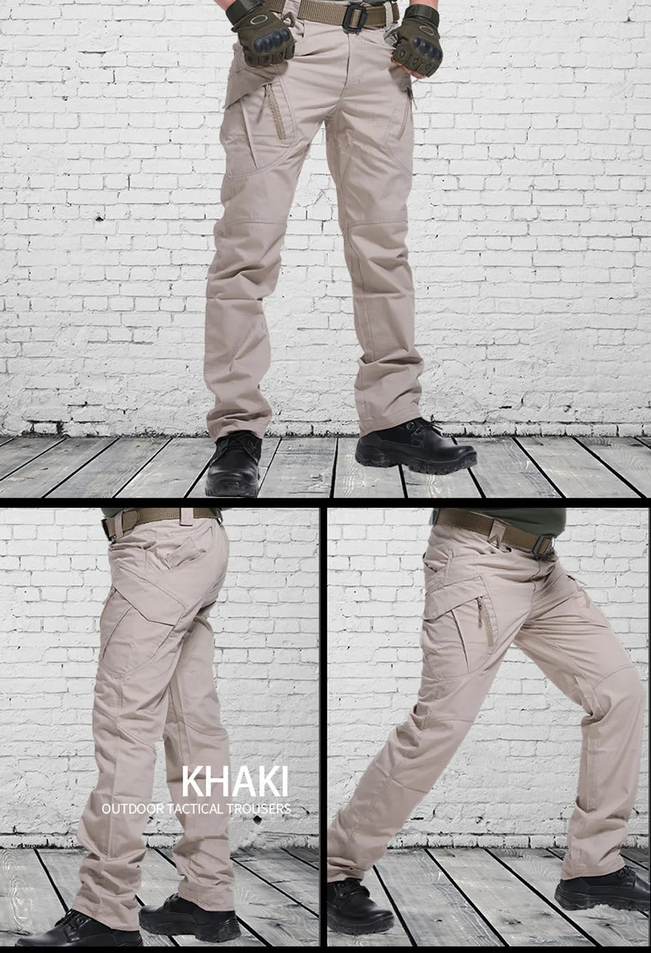 Men's Tactical Cargo Pants with Multiple Pockets - 3KDyn